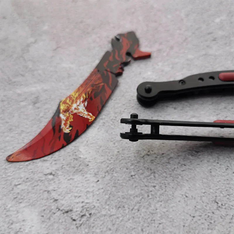 Разборка CS GO бабочка в ноже тренировочный нож из нержавеющей стали Karambit складной