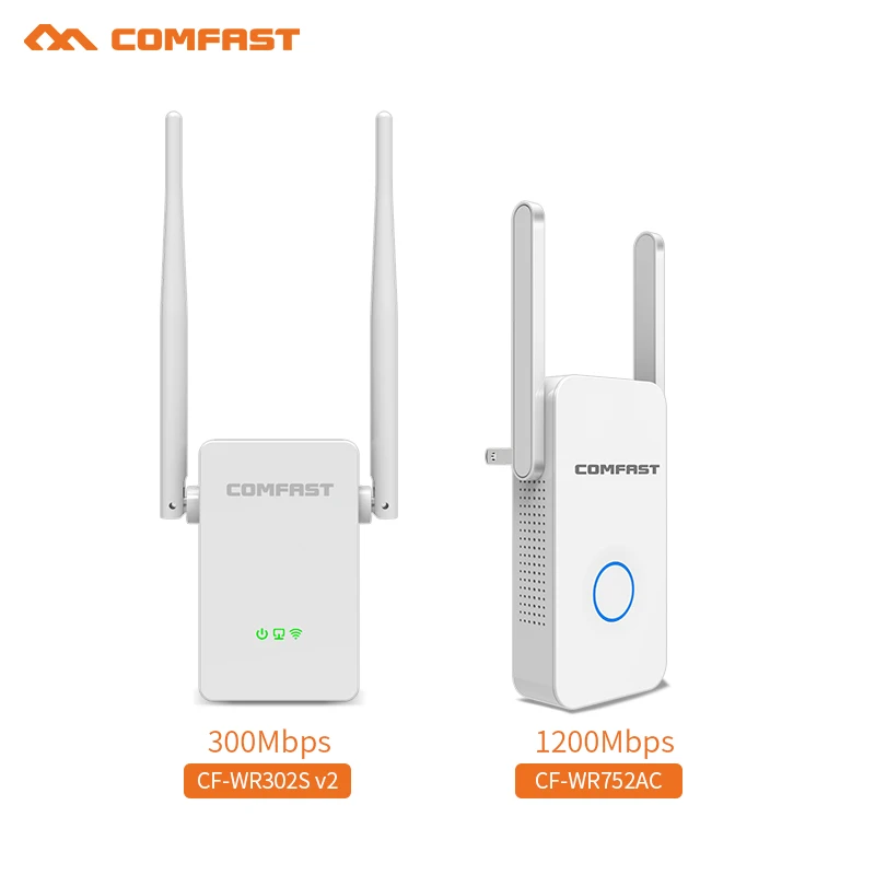 Comfast 802.11ac 1200 Мбит/с гигабитный WiFi ретранслятор и 300 расширитель диапазона антенны