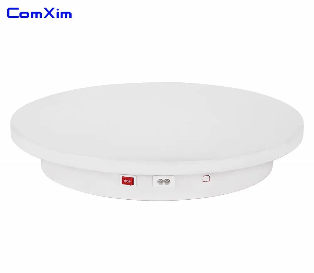 220V white US plug ComXim 40 см 15,7 дюйма 220 В 35 сек/lap направление контролируемый Электрический поворотный стол дисплей продукта фотография Вращающийся поворотный стол - Цвет: 220V white US plug