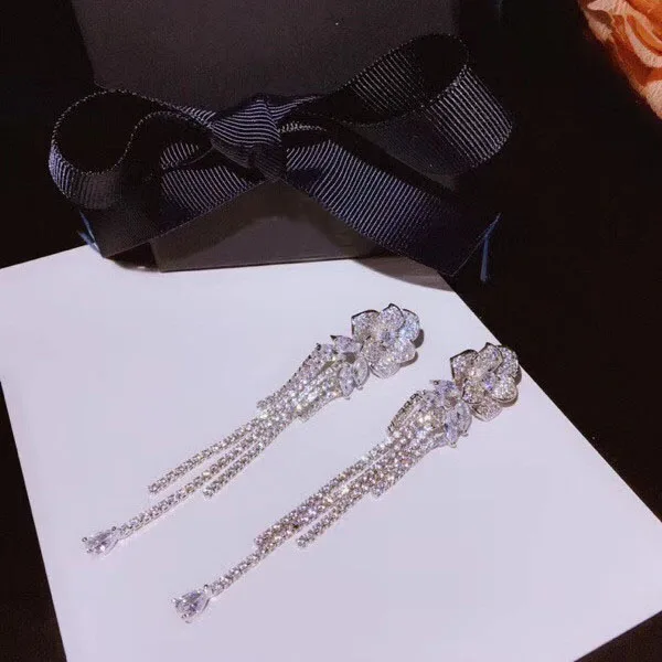 Дизайнерские Модные ювелирные изделия из меди 3A кубического циркония вечерние