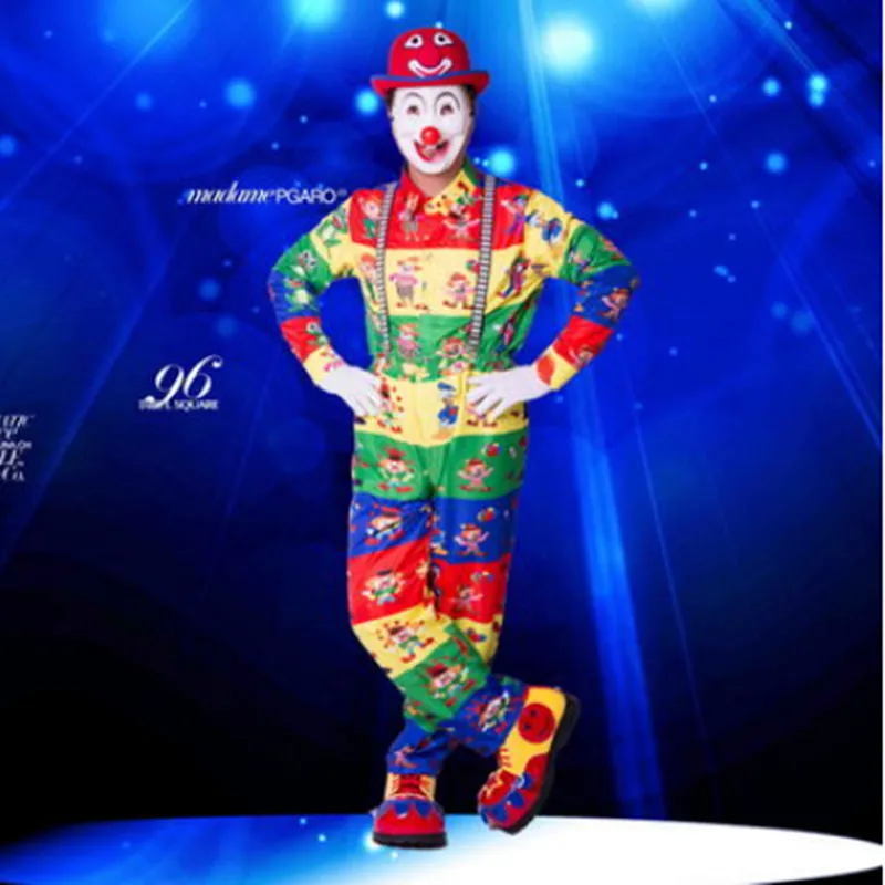 

professional clown costumes for men halloween costumes funny cosplay joker costumes carnival clothing
