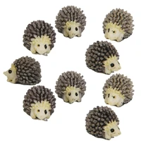 10pcspack miniature dollhouse bonsai fairy garden landscape hedgehog decor figurines for home decoration supplies