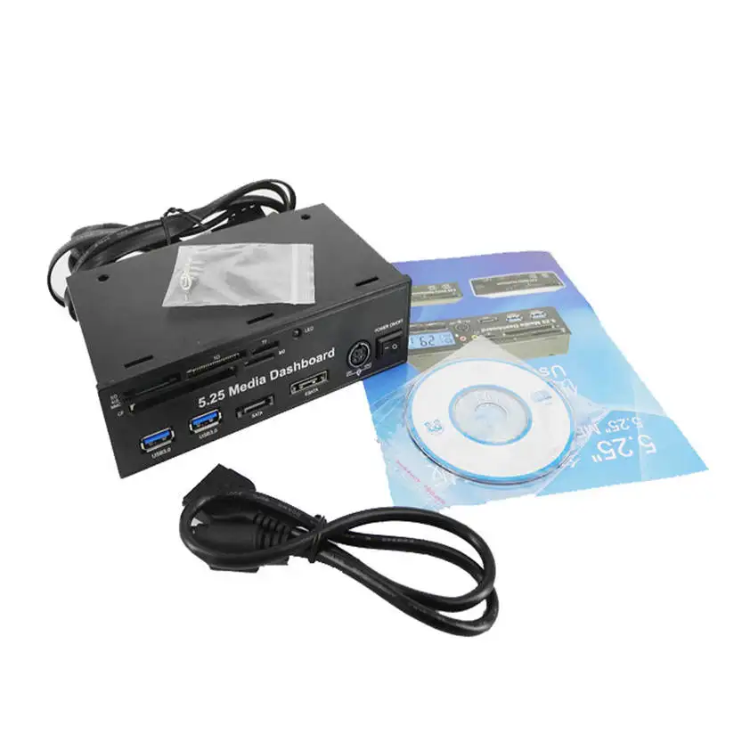 Одежда высшего качества Binmer 5 25 &quotПК медиа панель PCI E порт USB 3 0 HUB все в одной