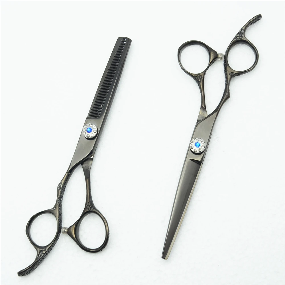 Профессиональные парикмахерские ножницы 2 шт. с логотипом 6 0 дюйма 440C | Ножницы