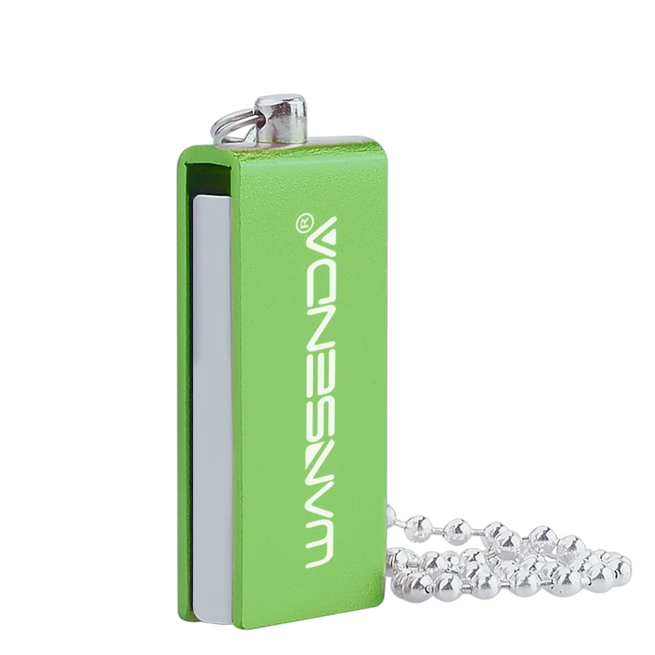 WANSENDA вращение USB флеш-накопитель водонепроницаемый флеш-накопитель 4 ГБ 8 ГБ 16 ГБ 32 ГБ 64 ГБ USB флешка 2,0 Флешка с цепочкой