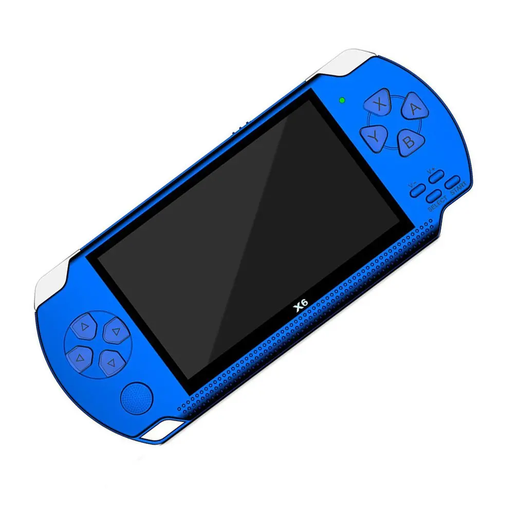UK Plug Для X6 psp портативная игровая консоль Mp5 Mp4 плеер настоящая 8 Гб игровая камера видео с экраном для изысканных подарков - Цвет: UK Plug
