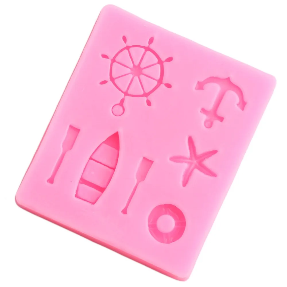 Силиконовая форма в виде лодки звезды спасательного буя инструменты для