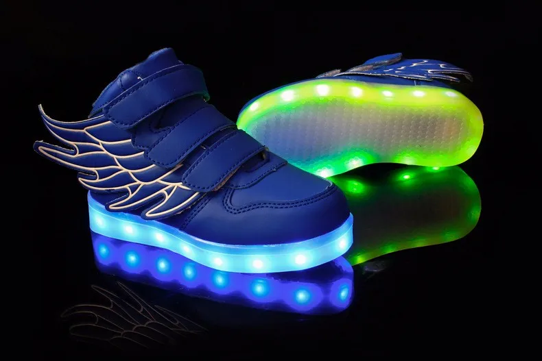 Детская обувь; Chaussures Led Enfants; Зарядка через usb; детская обувь; светильник; Детские светящиеся кроссовки; обувь для девочек и мальчиков; 25-37