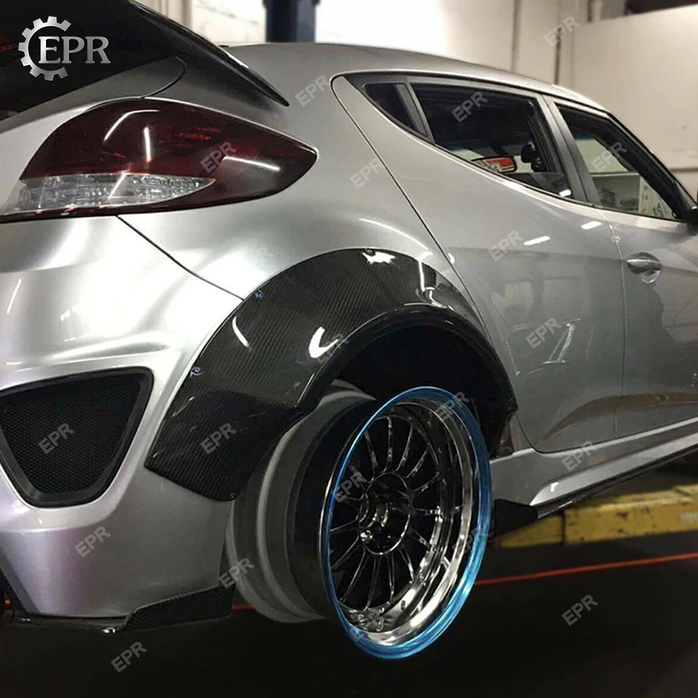 Углеродное крыло для Hyundai Veloster Sema стиль углеродное волокно передние и задние