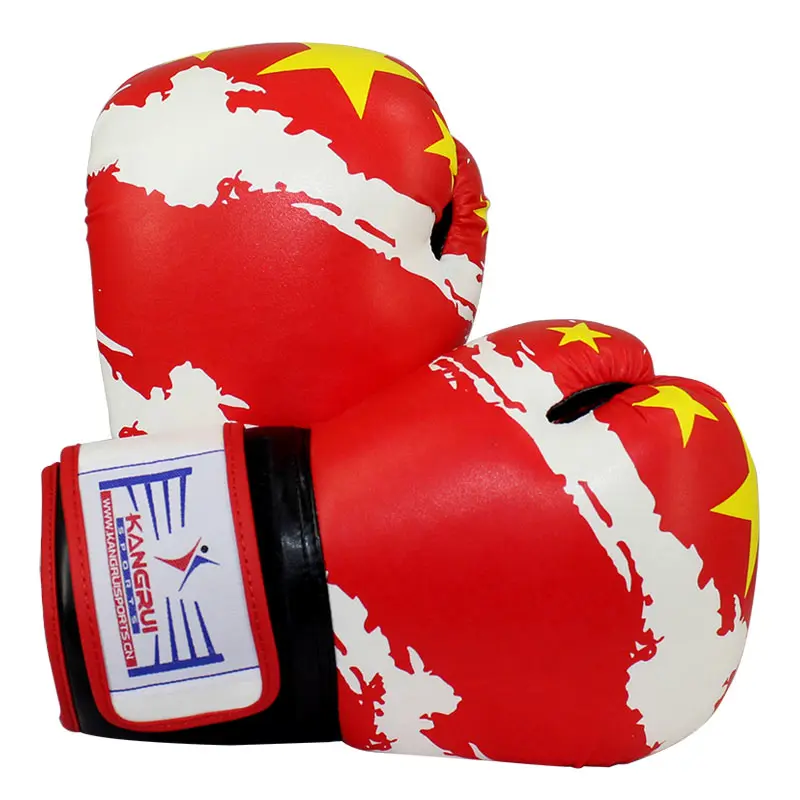 Новый стиль 10 унций Боксерские Перчатки MMA из кожи ПУ для бокса тренировка бой