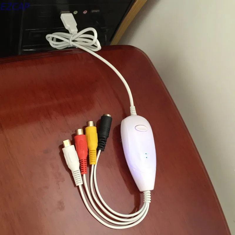 Новинка 2017 USB аудио граббер захвата аналогового видео из VHS V8 Hi8 8 мм видеокамера ТВ