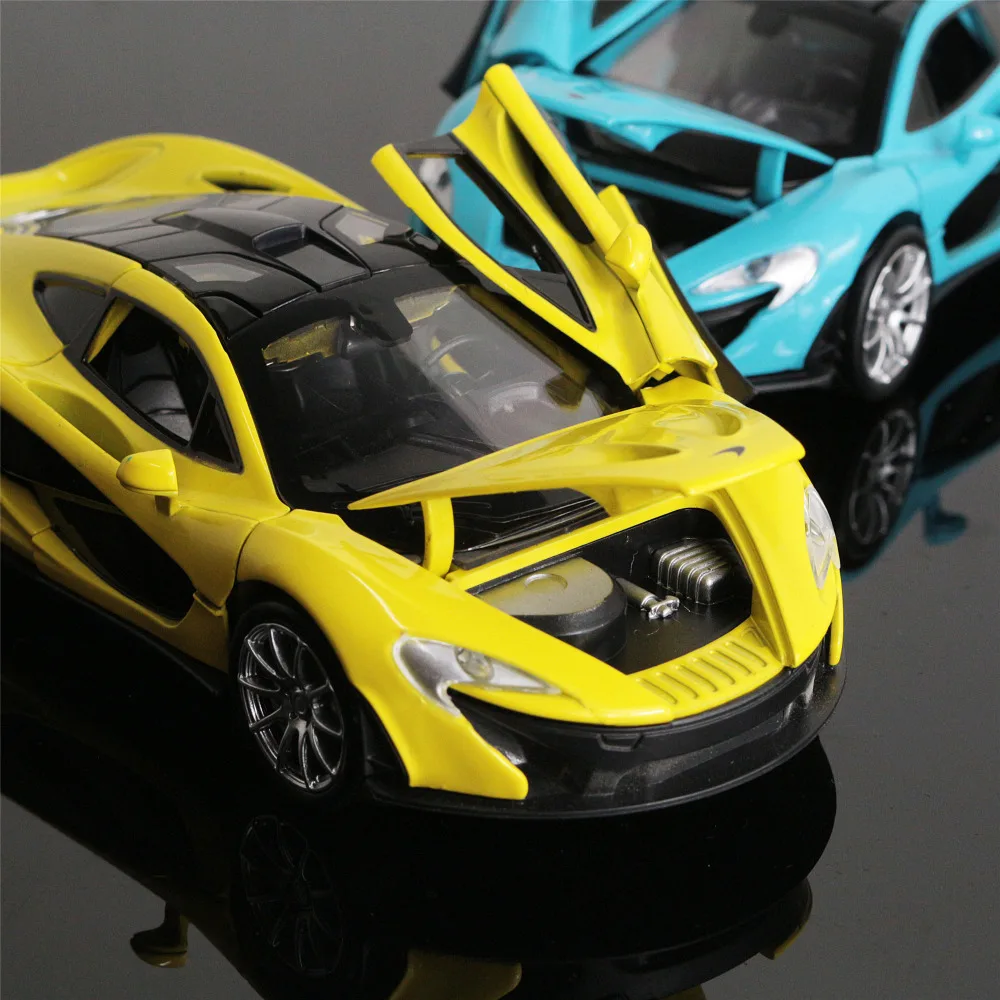 1:32 коллекционные модели автомобилей Yellow McLaren P1 литой Сплав модель автомобиля