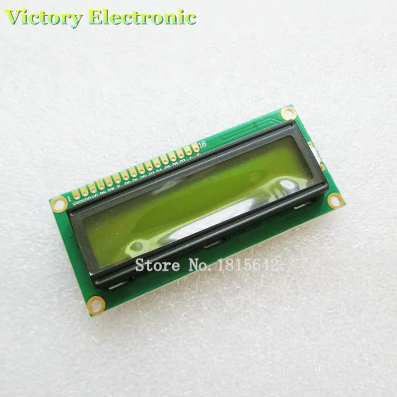 LCD1602 LCD monitor 1602 5V Green Screen And Black Code LCD1602A LCD-1602-5V Backlight Wholesale | Электронные компоненты и