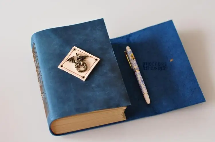 Leather Notebook European Vintage Diary Notebook Travel Electronic Notebook Leather This Thick Game