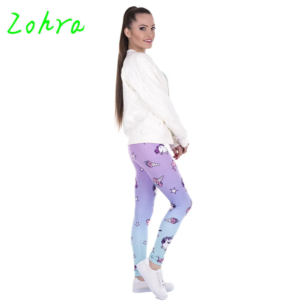 Zohra брендовые новые модные женские леггинсы для тренировок Леггинсы с принтом
