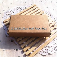 2021 50pcs 13 3x6 8x1 8cm kraft paper box wedding gift packaging for candy jewelry handmade soap bakery cake cookie chocolate