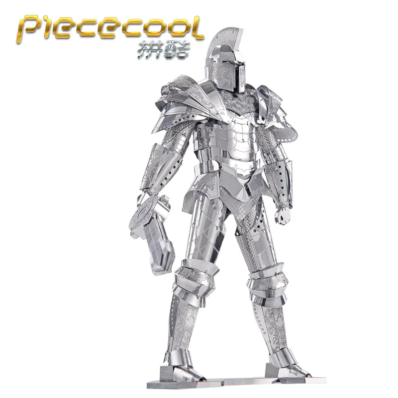 Мода Piececool 3D головоломка металлические игрушки черный рыцарь DIY сборка модель