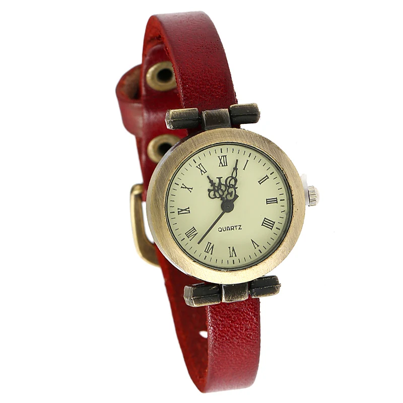 Часы женские Платиновые с кожаным ремешком в винтажном стиле|geneva geneva|geneva womengeneva