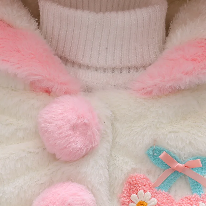 Зимние Детские Девушки Искусственного Меха Руно Пальто Партия Театрализованное