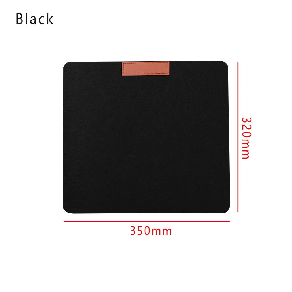 350 X 320 mm black 1 шт. большой Офисный Компьютерный стол коврик современный стол клавиатура Коврик для мыши шерстяная войлочная подушка для ноутбука геймерский коврик для мыши коврик офисные принадлежности - Цвет: 350 X 320 mm black