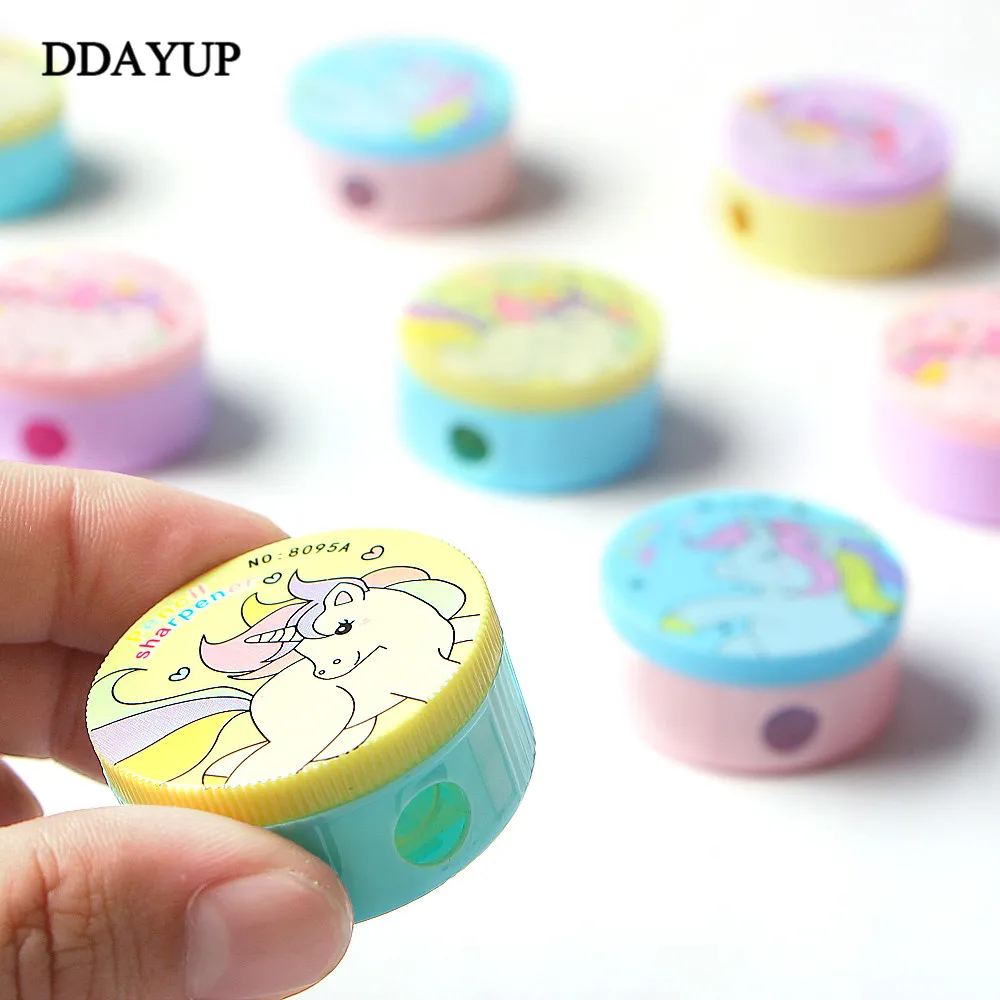 2 шт. милые пластиковые точилки для карандашей Kawaii С мультяшным единорогом