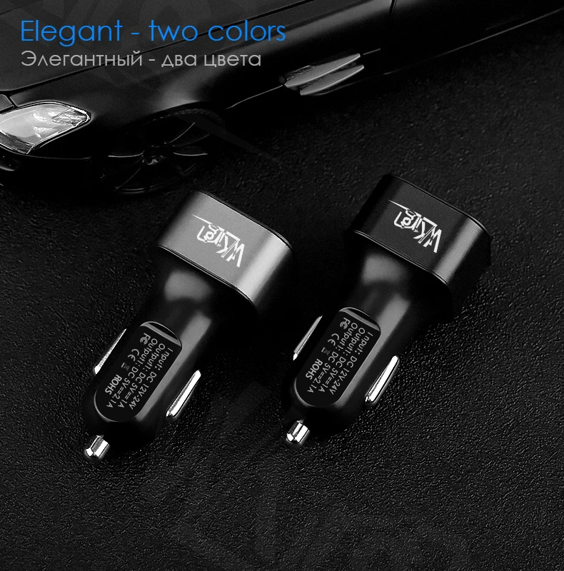 VVKing автомобильное зарядное устройство Dual USB 3A Max Led умная Зарядка для iPad iPhone samsung Xiaomi HuaWei LG телефон 2 порта USB Автомобильный видеорегистратор зарядное устройство s