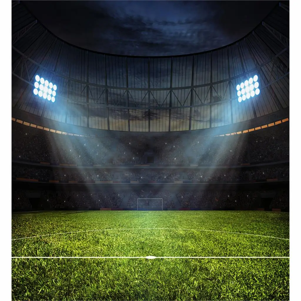 Allenjoy Photo background photography Night football stadium lights newborn soccer boy backdrop photographic for the studio | Электроника