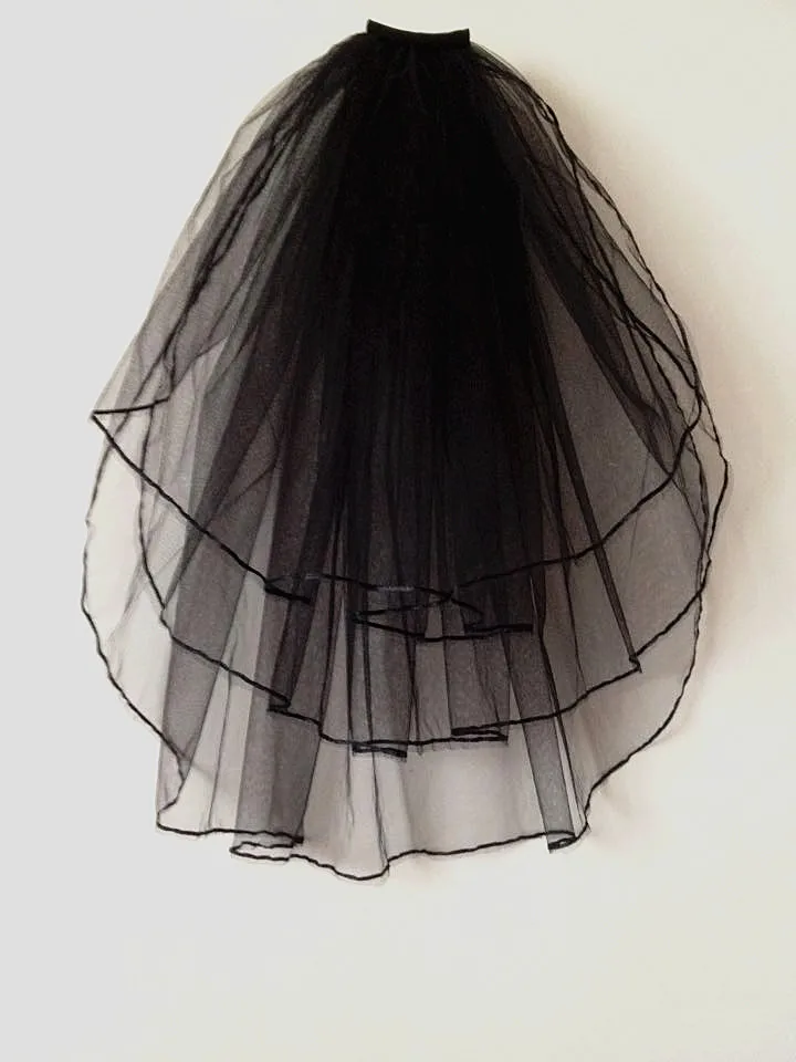 Белый Черный Слоновая Кость Красный Свадебная Фата Мягкий Тюль Фату с Расческой