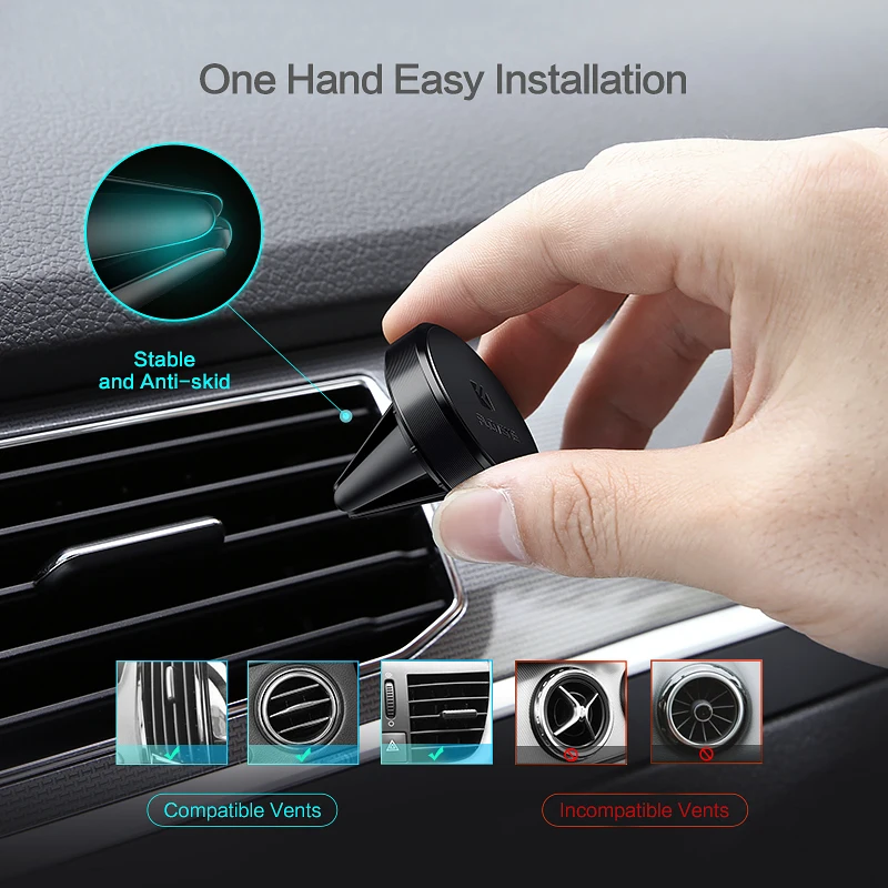 Автомобильный держатель для телефона FLOVEME магнитный iPhone 7 8X10 Air Vent GPS Samsung S8 S9