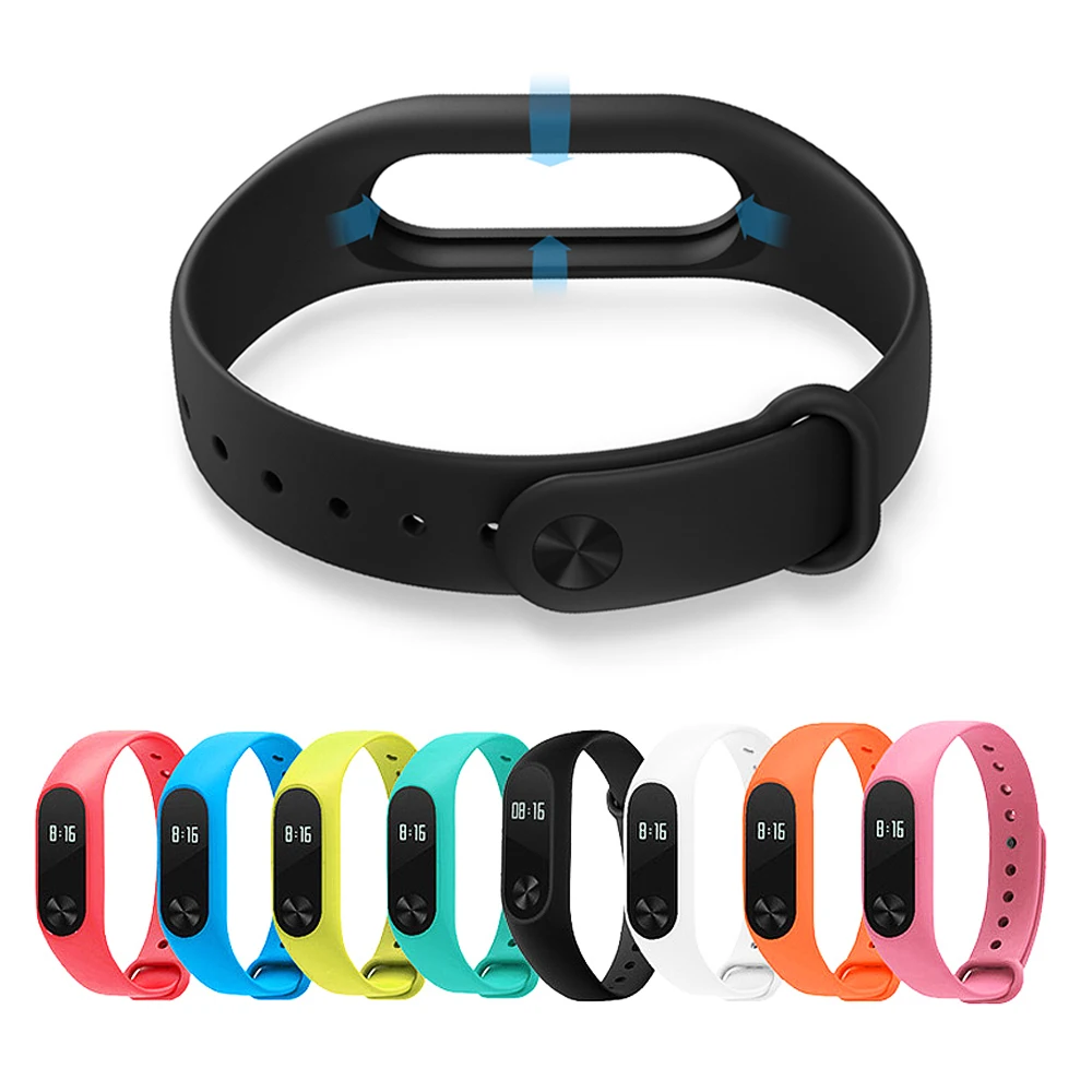 Сменный цветной ремешок для браслета Xiaomi Mi Band 2 силиконовый аксессуар смарт 2|mi band