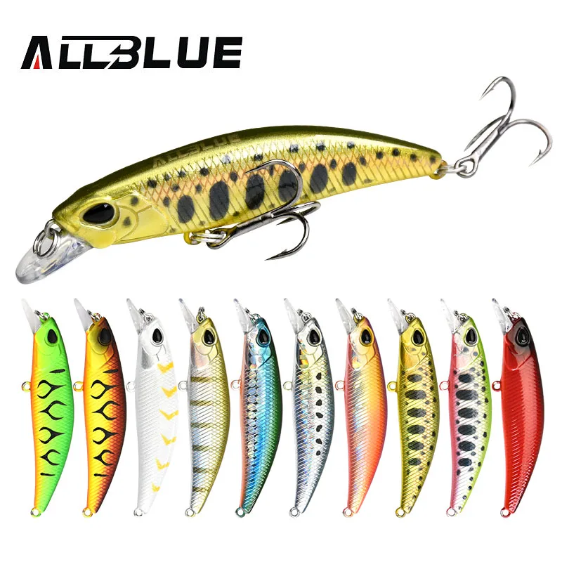 

ALLBLUE New JERKBAIT 60/70SR Fishing Lure 60mm/70mm Sinking Minnow Wobbler Hard Lure Bass Pike peche isca artificial Bait Tackle
