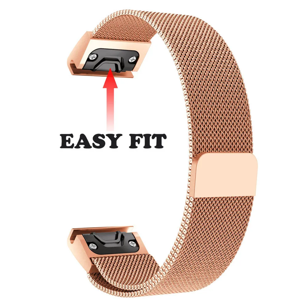 wristband Replacement Milanese Magnetic Quick Install WatchBand Strap For Garmin Fenix 5X/5X Plus Wearable Devices Aug28 | Электроника