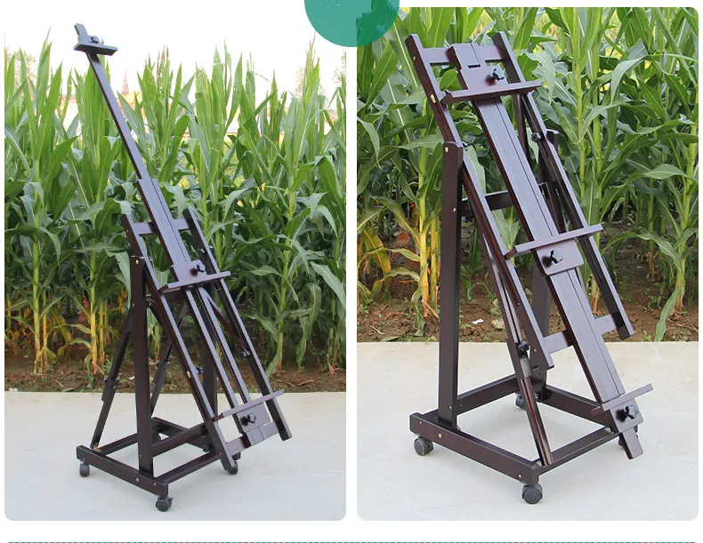 Multipurpose Easel Caballete De Pintura Oil Paint Easel Stand Folding Wooden Easel Stand for Painting Art Supplies for Artist