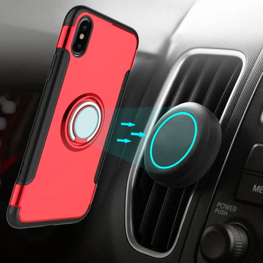 Для iphone X 5 5S SE 360 металлический магнитный держатель-кольцо для пальца