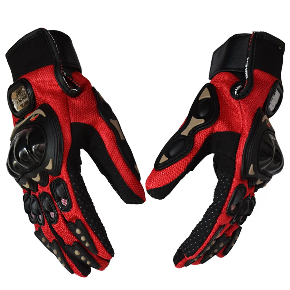 Pro-Biker Мотоциклетные Перчатки Guantes Moto Luvas Eldiven Handschoenen Luvas da Motocicleta велосипедные перчатки MCS01CPT летние - Цвет: Красный