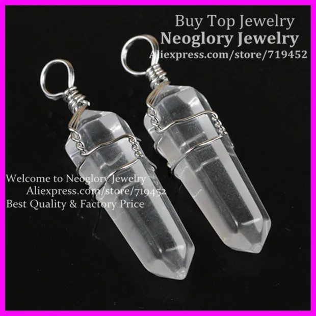 10 шт. натуральный гексагональный Призма бусины Исцеление Прозрачный