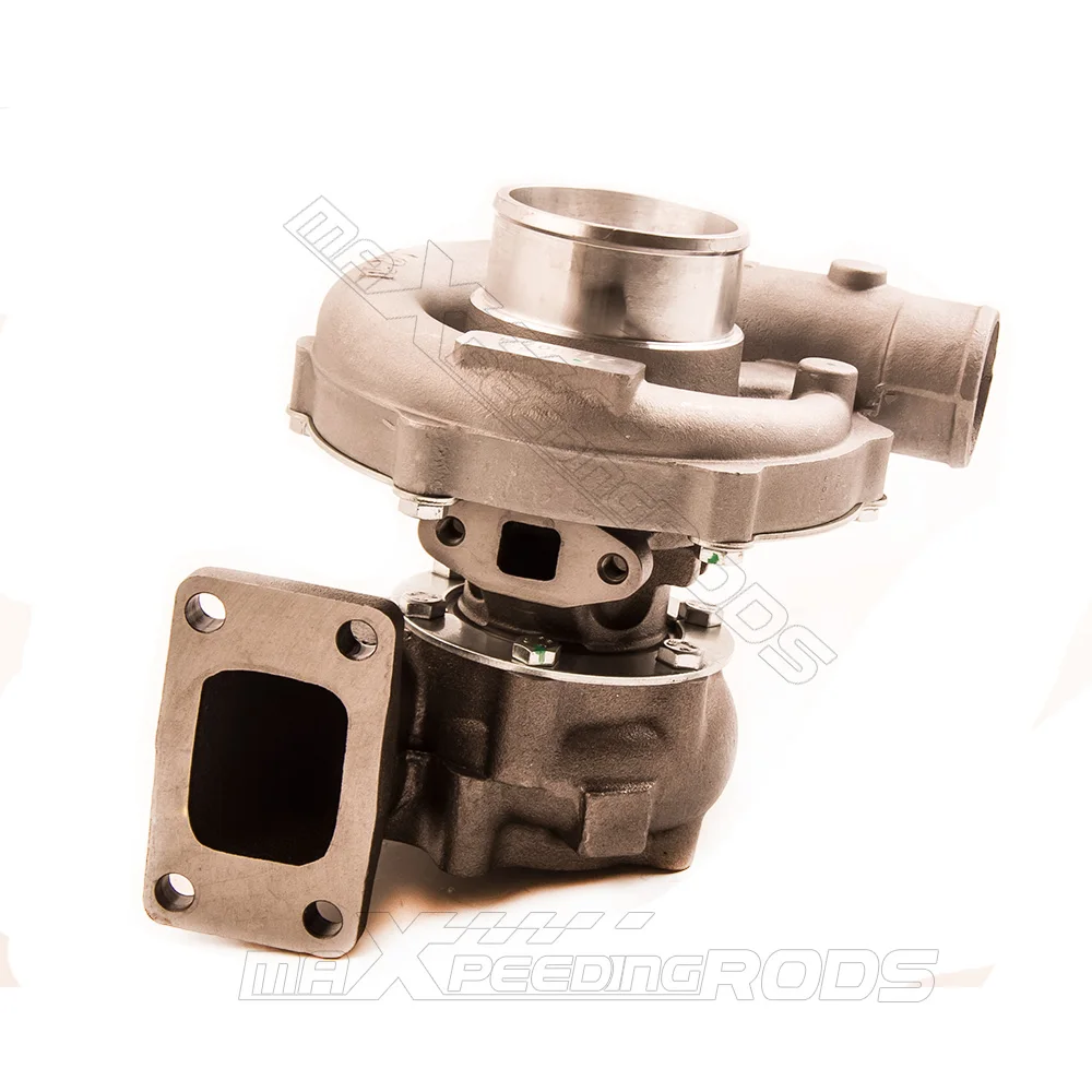 Turbo T3 T4 T04E Com/R. 50 Tur/R. 63 масла холодной 5 болт Flangeoil Турбокомпрессор для воды + масло