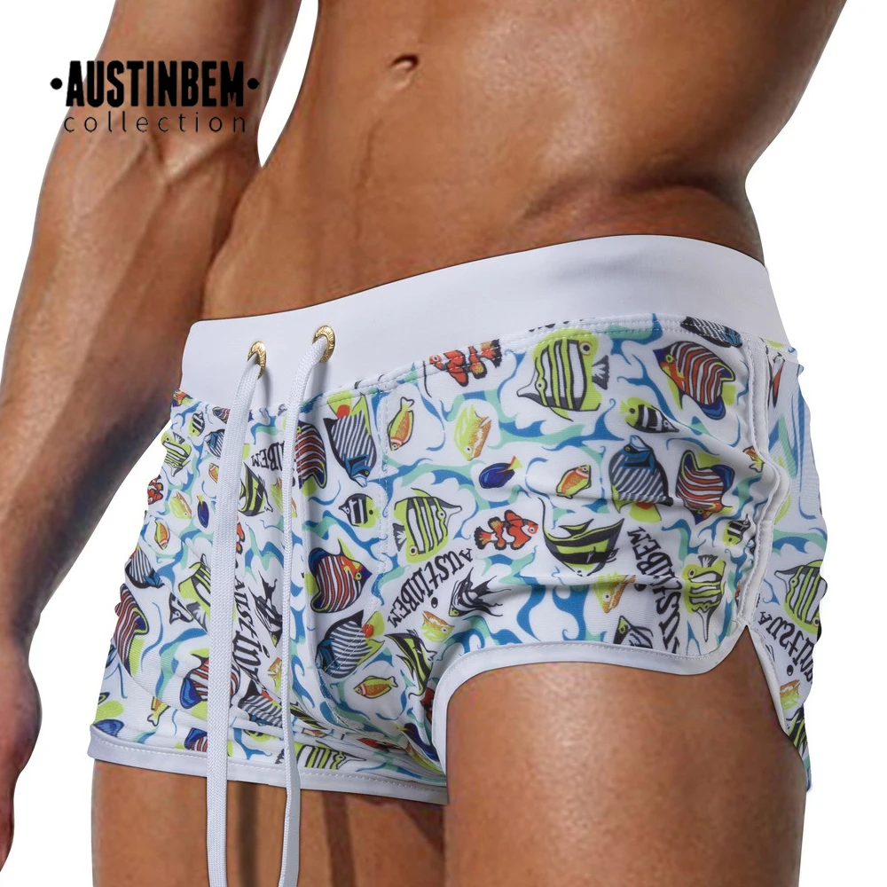 2018 летние мужские купальные костюмы с принтом животных пляжные шорты Maillot De Bain