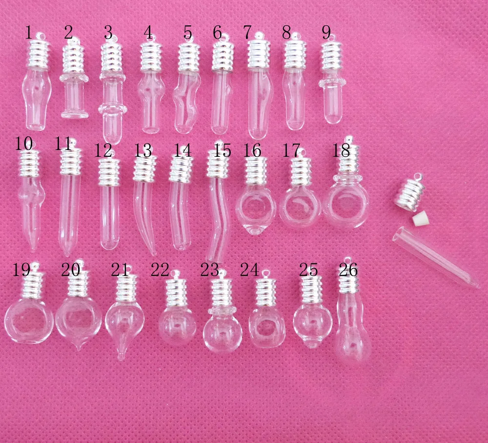 Маленький флакон с рисом 5 мм прозрачная стеклянная бутылка желая пузырька