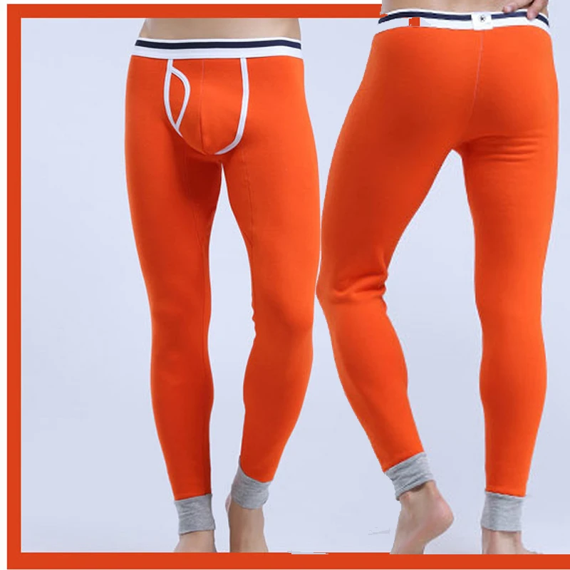 Fashion Winter Man Thermal Underwear Warm Men Cotton Leggings Tight Men Plus Velvet Long Johns Warm Underwear High Quality
