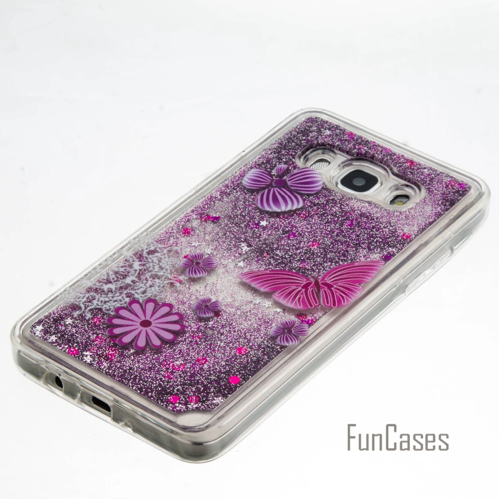 Динамичный жидкий песок чехол для fundas samsung Galaxy J5 2016 J510 5 2 &quotдля coque Чехол с