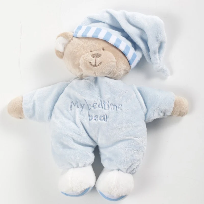 Baby Toy Plush blue Детские игрушки, животные, медведь, детские плюшевые игрушки, мягкий подарок для ребенка, новорожденный продукт для мальчика, девочки, детские игрушки для новорожденных - Цвет: Baby Toy Plush blue