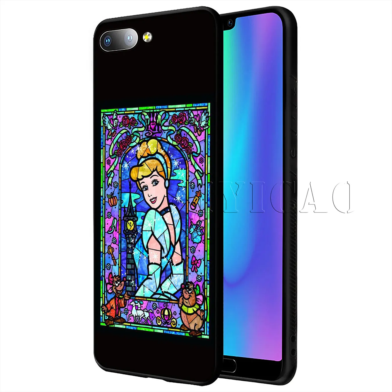 fairy tale stained Alice Stitch Mickey Mouse Marie Cat Princess Case for Huawei P20 Pro P10 P8 P9 P30 Lite Mini 2017 Smart 2019 |