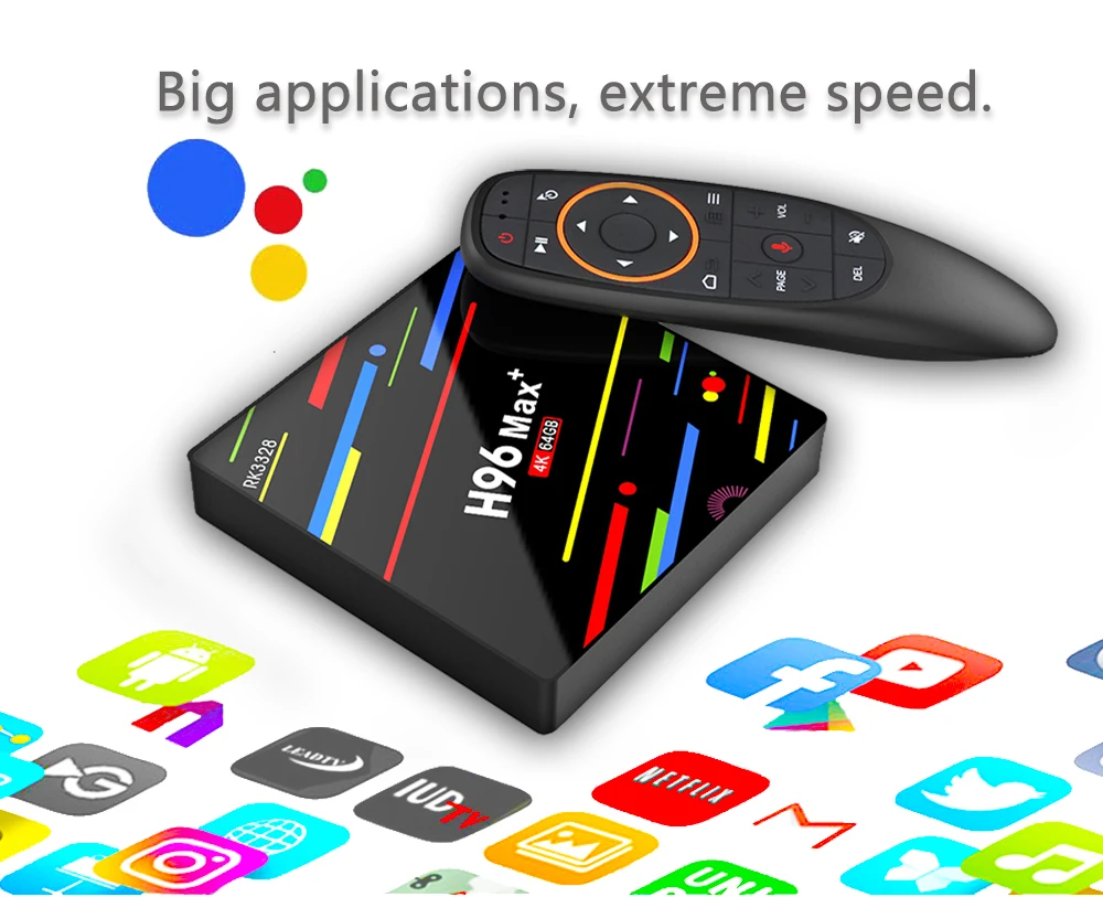 HUACP 4 ГБ + 64 RK3328 Двойной Wi Fi Android 8 1 Smart ТВ коробка H96 MAX плюс с 2 г голос дистанционного