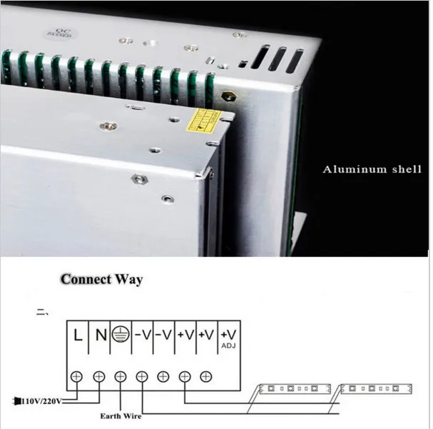 MeeToo Питание импульсный трансформатор AC100 240V переменного тока в постоянный 12В 1A 2A