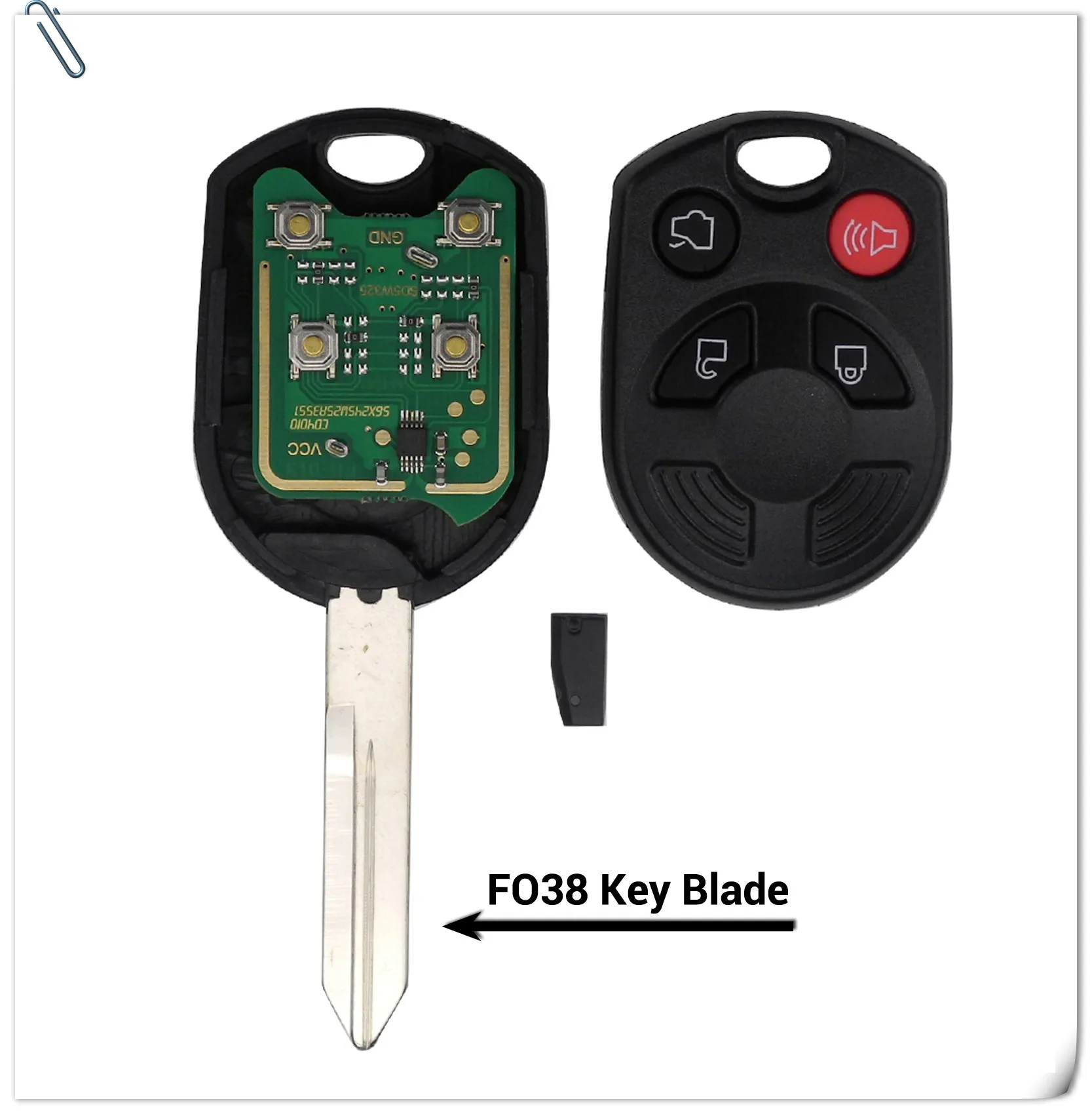 Jingyuqin дистанционный ключ-брелок от машины для Ford C-Max Edge Escape Focus Lincoln Mazda Mercury OUCD6000022 315 МГц передатчик ID63 80bit 4B