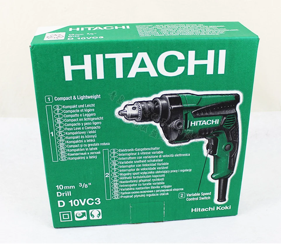 Япония HITACHI D10VC3 ручная дрель многофункциональная регулировка скорости