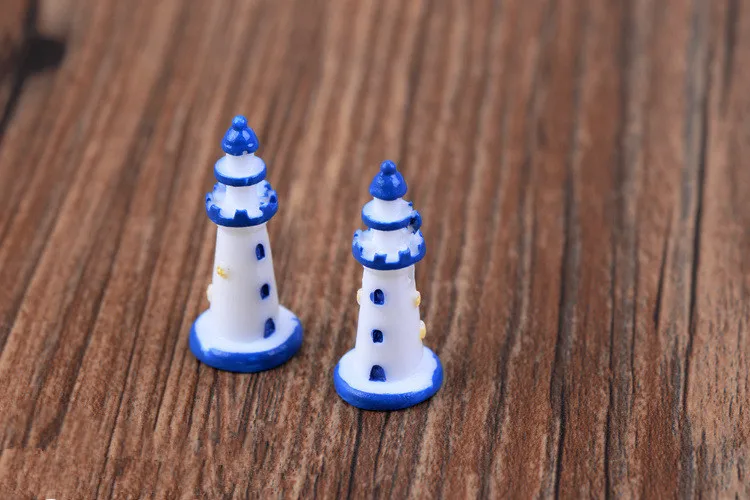 2 шт./лот Декор фигурки маяка металлический ремесленный световой маяк сигнальный