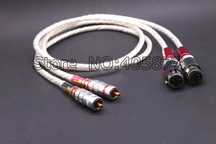 Hi End Odin посеребренный RCA к XLR штекеру аудио соединительный кабель 1 м|rca to|rca to xlraudio