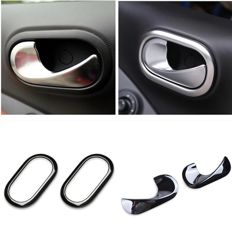 2 шт. нержавеющая сталь внутренняя дверь чаша крышка для нового smart fortwo forfour 453